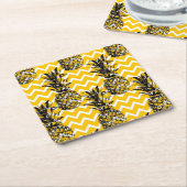 ananas Zigzags Kartonnen Onderzetters (Schuin)