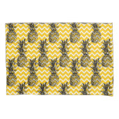 ananas Zigzags Kussensloop (Voorkant-Links)
