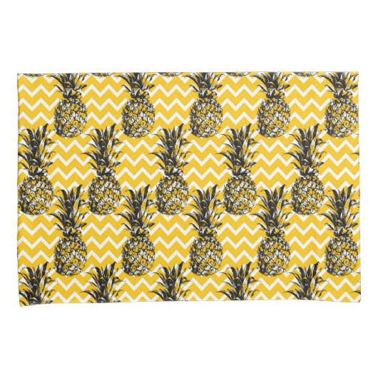 ananas Zigzags Kussensloop (Voorkant-Rechts)