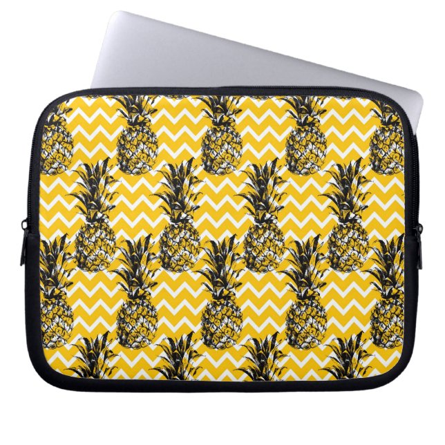 ananas Zigzags Laptop Sleeve (Voorkant)