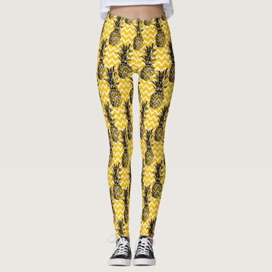 ananas Zigzags Leggings (Voorkant)