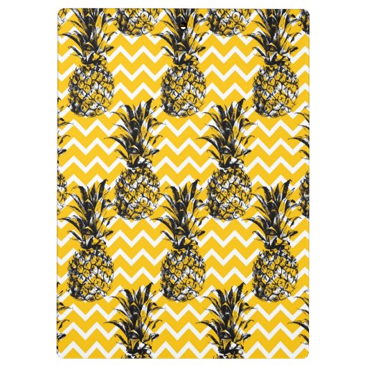 ananas Zigzags | Monogram Klembord (Achterkant)