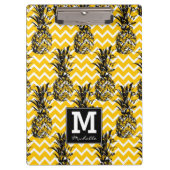 ananas Zigzags | Monogram Klembord (Voorkant)