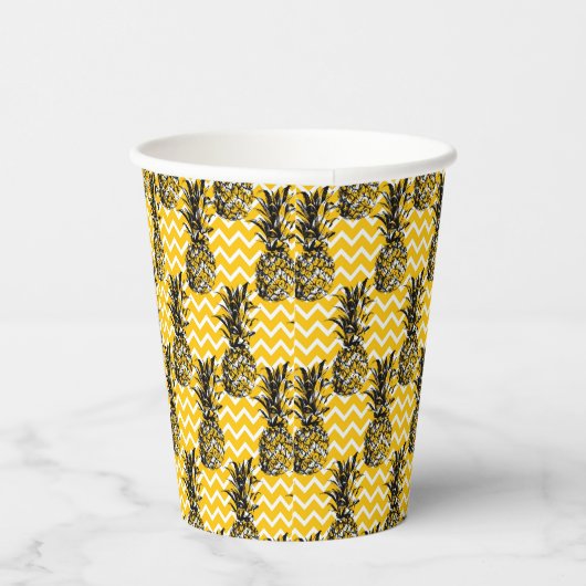 ananas Zigzags Papieren Bekers (Rechts)
