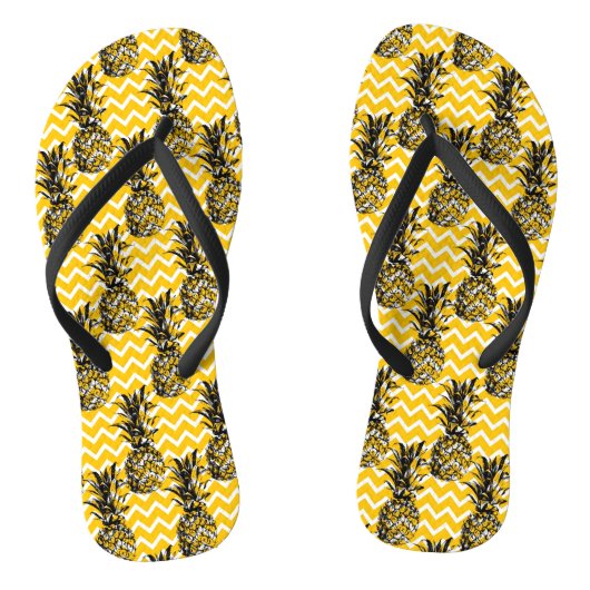 ananas Zigzags Teenslippers (Voetbed)