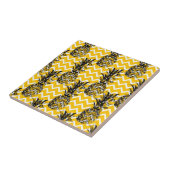 ananas Zigzags Tegeltje (Zijkant)