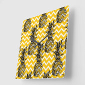 ananas Zigzags Vierkante Klok (Hoek)