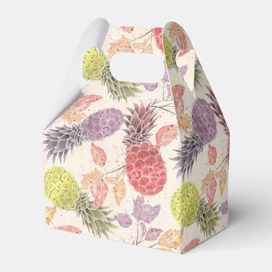Ananas, zoet koppel bedankdoosjes (Voorkant Zijde)