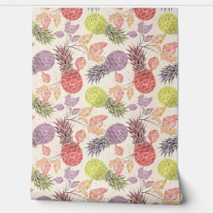 Ananas, zoet koppel behang