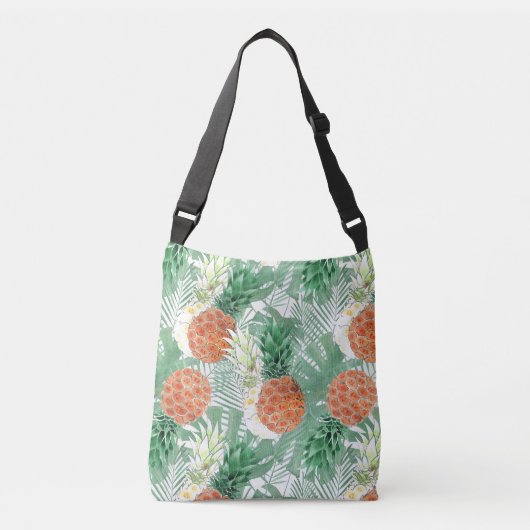Ananas, zoet koppel. crossbody tas (Voorkant)