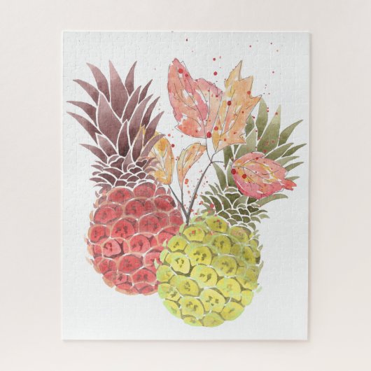 ananas, zoet koppel, legpuzzel (Verticaal)