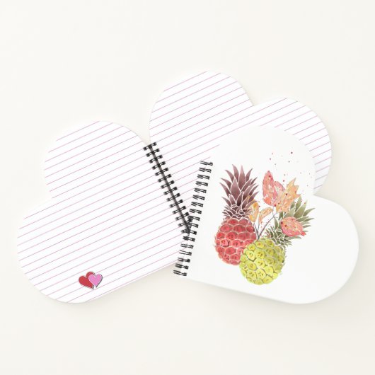 Ananas, zoet koppel. notitieboek (Binnen)