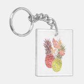 Ananas, zoet koppel. sleutelhanger (Voorkant Links)