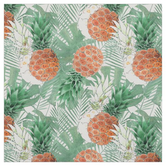 Ananas, zoet koppel. stof (Swatch)