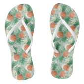 Ananas, zoet koppel. teenslippers (Voetbed)