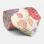 Ananas, zoet koppel, vruchten, waterverf stropdas (Opgerold)