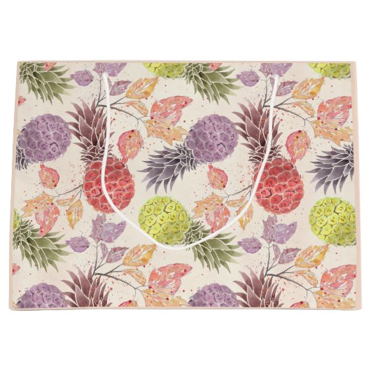 Ananas, zoete koppels, vruchten groot cadeauzakje (Voorkant)