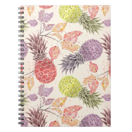 Ananas, zoete koppels, vruchten notitieboek (Voorkant)