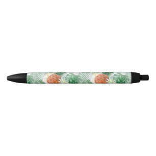 Ananas, zoete koppels, vruchten zwarte inkt pen