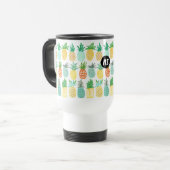 Ananas Zomer Monogram | Reisbeker (Voorkant links)
