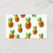 ananas zomer professionele visitekaartjes= visitekaartje (Achterkant)