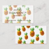 ananas zomer professionele visitekaartjes= visitekaartje (Voorkant / Achterkant)