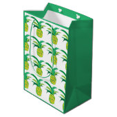 ananas zomer tropische ananas medium cadeauzakje (Achterkant Gekanteld)
