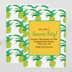 Ananas Zomerfeest Tropische Ananas Kaart