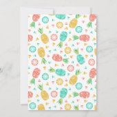 Ananas - Zomerverjaardagsfeest Kaart (Achterkant)