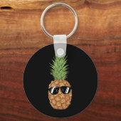 ananas zonnebril Aloha Beaches Sleutelhanger (Voorkant)