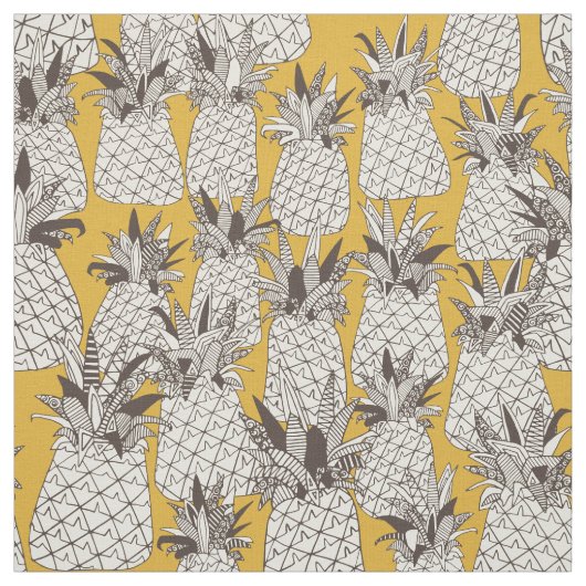 ananas zonnegeel stof (Swatch)