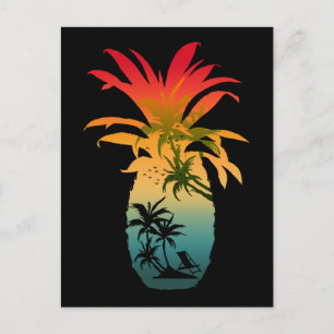 ANANAS ZONSONDERGANG BRIEFKAART