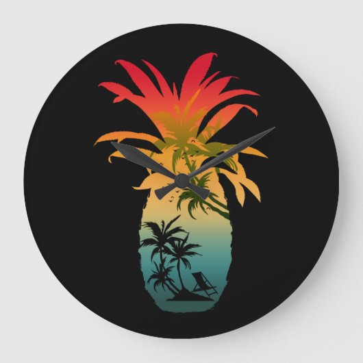ANANAS ZONSONDERGANG GROTE KLOK (Voorkant)