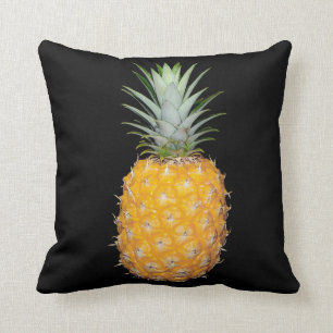 Ananas Zwarte decor-kussen Kussen