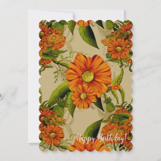 Ananasbloemen Kaart (Voorkant)