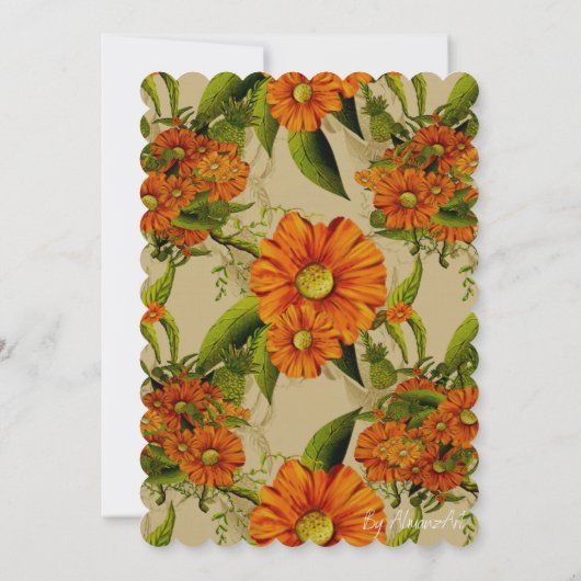 Ananasbloemen Kaart (Achterkant)