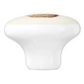 ananascrème keramische knop (Zijkant)