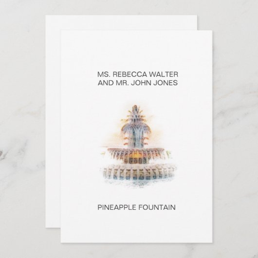 Ananasfontein - Charleston Feestdagenkaart (Voorkant / Achterkant)