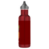 Ananasfruit op rood waterfles  (Rechts)