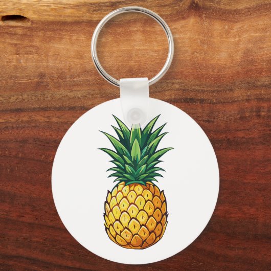 Ananasfruit Sleutelhanger (Achterkant)