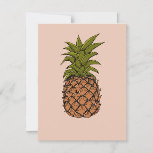 Ananasfruit uit het verleden briefkaart