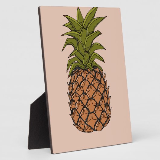 Ananasfruit uit het verleden fotoplaat (Zijkant)