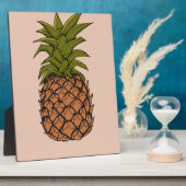 Ananasfruit uit het verleden fotoplaat (Zijkant)