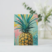ananasfusie feestdagenkaart (Staand voorkant)