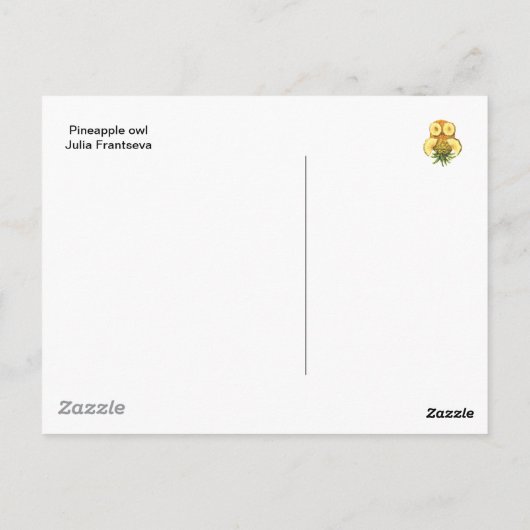 Ananasleuil Briefkaart (Achterkant)