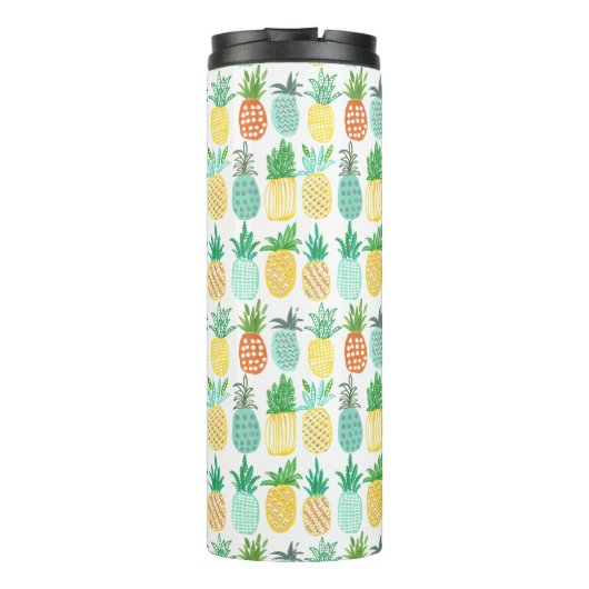 ananasmonogram | Thermische getumbler Thermosbeker (Achterkant)