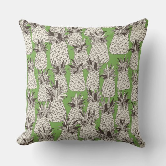 ananaspalmgroen kussen (Voorkant)