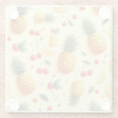 ananasparade glazen onderzetter (Achterkant)