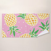 Ananasparadijs: Tropisch patroon Badhanddoek (Badhanddoek)