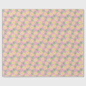 Ananasparadijs: Tropisch patroon Cadeaupapier (Vlak)